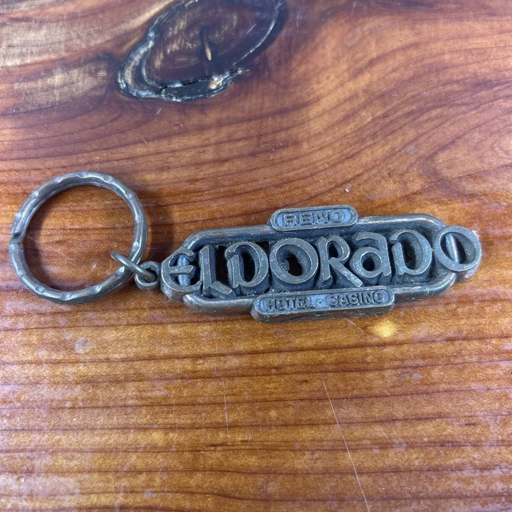 Vintage Eldorado Casino & Hotel RENO Brass Key Chain